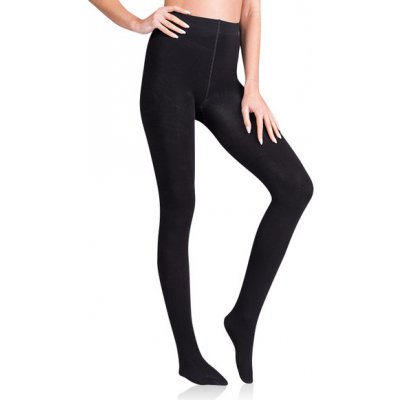 Bellinda FLEECE COTTON 100 DEN Opaque tights black černá – Zboží Dáma