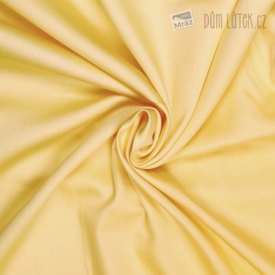 Satén bavlněný šíře 240 cm, žlutý – Zboží Dáma