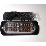 LED stroboskop maják - 20 LED 12V 24V 2W oranžový – Zboží Mobilmania