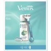 Kosmetická sada Gillette Venus Smooth holicí strojek + 2 Hlavice + Gillette Satin Care gel na holení 75 ml