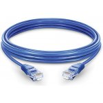 PremiumCord sputp01B Patch UTP RJ45-RJ45 level 5e, 1m, modrý – Hledejceny.cz