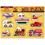 Melissa & Doug puzzle s úchyty a zvukem dopravní prostředky – Zboží Mobilmania