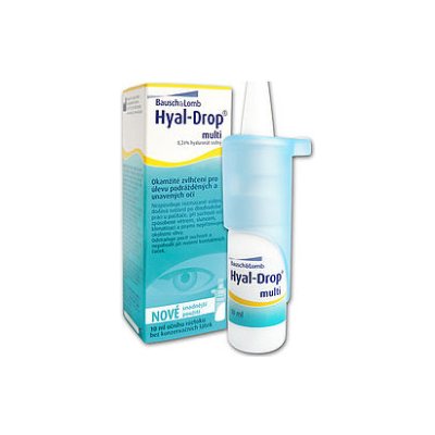 Gouttes Oculaires Bausch & Lomb Hyal-Drop Multi - 10 Ml, Hydratantes Et Sans Alcool