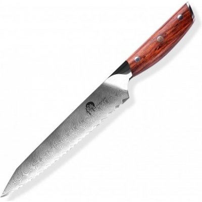 Dellinger Rose Wood Damascus nůž na chléb Bread 8,5" 210 mm