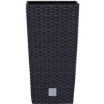 Prosperplast Květináč Rato square 40 x 40 x 75 cm antracit – Zboží Dáma