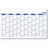 Kalendář Nástěnný Plánovací mapa SK s očky na zavěšení 80x100 cm modrá 2024