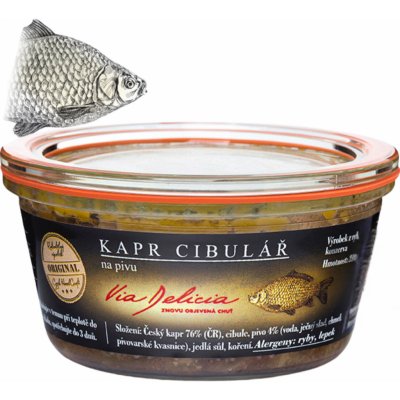Via Delicia Kapr cibulář na pivu 210 g – Zboží Dáma