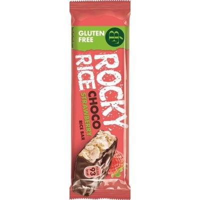 Benlian Food Rocky Rice Bezlepková rýžová tyčinka čokoláda a jahoda 18 g