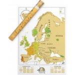 Nástěnná stírací mapa Evropy Luckies – Hledejceny.cz