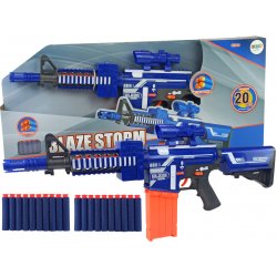 Lean Toys Dětská puška Blaze Storm na pěnové náboje
