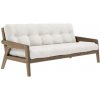 Pohovka sofa GRAB by Karup 100*200 cm carob hnědá + futon natural 701