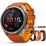 Garmin Fenix 9 Pro 51 mm AMOLED inReach Titanium Autumn Orange/Spark 010-04337-01 – Zboží Živě