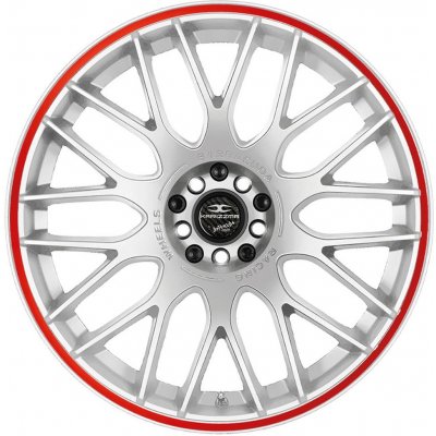Barracuda KARIZZMA 7,5x17 4x100 ET35 Racing white trim red – Hledejceny.cz