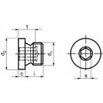 zátka M8x1.0 ZINEK 5.8 vypouštěcí DIN 908 – Hledejceny.cz