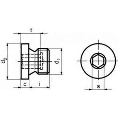 zátka M8x1.0 ZINEK 5.8 vypouštěcí DIN 908 – Hledejceny.cz