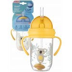 Canpol Babies nevylévací hrníček se slámkou a závažím Exotic Koala žlutý 270 ml – Zboží Dáma