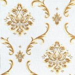 Impol Trade 3D XY-A01 70 x 70 cm ornamenty béžovo-zlaté 1ks – Zboží Mobilmania