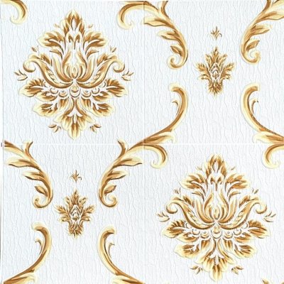 Impol Trade 3D XY-A01 70 x 70 cm ornamenty béžovo-zlaté 1ks – Zboží Mobilmania