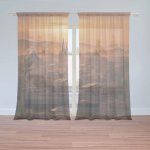 Sablio Záclony Barcelona Night Skyline: 2ks 150x250cm – Zboží Mobilmania