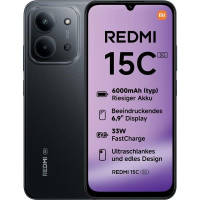 Xiaomi Redmi 15C 5G 4GB/128GB Midnight Black – Zboží Živě
