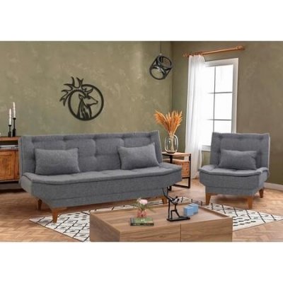 Atelier del Sofa Set Santo-TKM05-94216 Dark Grey – Zboží Mobilmania