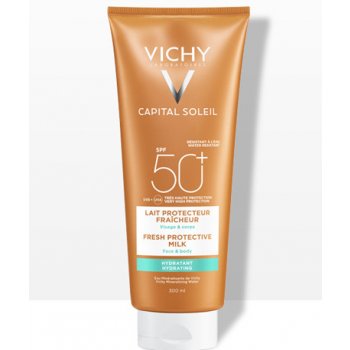 Vichy Idéal Soleil Capital ochranné mléko na tělo a obličej Water Resistant Fragrance Free Paraben Free Hypoallergenic SPF50 300 ml