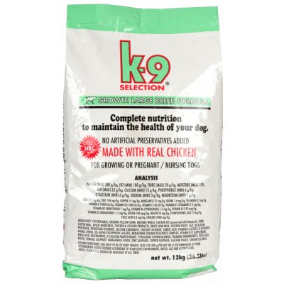 K-9 Selection Growth Large Breed Puppy Formula 12 kg