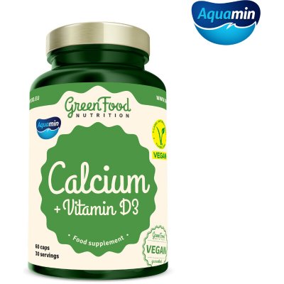 GreenFood Calcium + Vitamin D3 60 kapslí – Hledejceny.cz