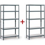 B2B Partner Policový regál 1+1 ZDARMA, 1790x900x400 mm, nosnost 175kg 540037 – Zboží Dáma