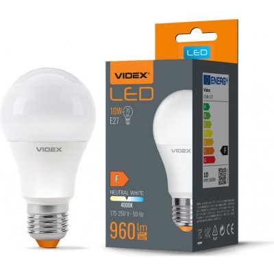 VIDEX LED žárovka E27 10W neutrální bílá VLE-A60E-10274 – Hledejceny.cz