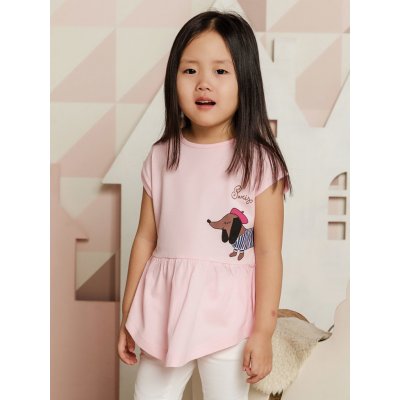 Winkiki Kids Wear dívčí tunika Mon Amour růžová – Zboží Mobilmania