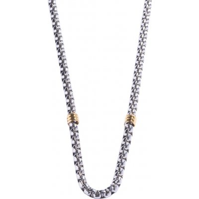 Marc Malone Výrazný pánský bicolor řetízek z oceli MCGN5071SG – Zbozi.Blesk.cz