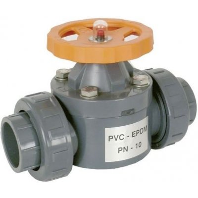 CH PVC Membránový ventil lepení/lepení - 50 mm – Hledejceny.cz
