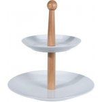 Etažér na cukroví porcelánový 2 patra – Zboží Dáma