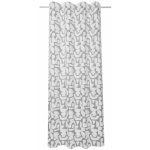 Sehlbach Závěs se skrytými poutky, grafický, stříbrně šedý, 245 x 135 cm – Hledejceny.cz