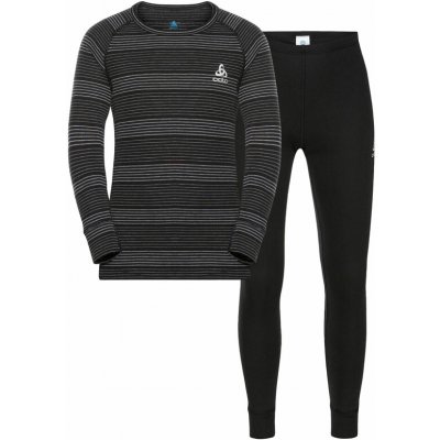 Odlo, Active Warm Eco Set černá tmavě šedá bílá – Sleviste.cz