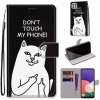 Pouzdro a kryt na mobilní telefon Samsung Pouzdro Trendy Cross case Don't touch my phone – Samsung Galaxy A22 5G