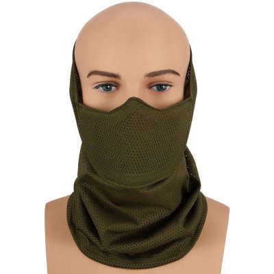 Cygnus Armory Face Warrior Defender nákrčník zelená – Zboží Mobilmania