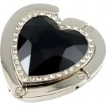 Amparo Miranda háček na kabelku Srdce černý – Zboží Dáma