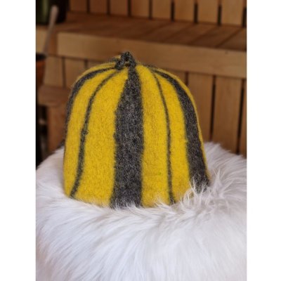 Saunový mág Čepice černožlutá – Zboží Dáma