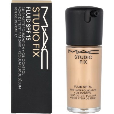 MAC Cosmetics Studio Fix Fluid SPF15 24HR Matte Foundation + Oil Control matující make-up SPF15 NC15 30 ml – Hledejceny.cz