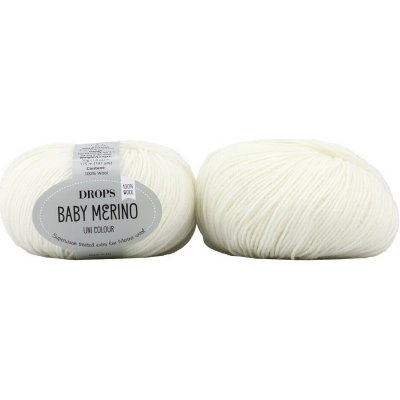DROPS Baby Merino 01 - bílá – Hledejceny.cz