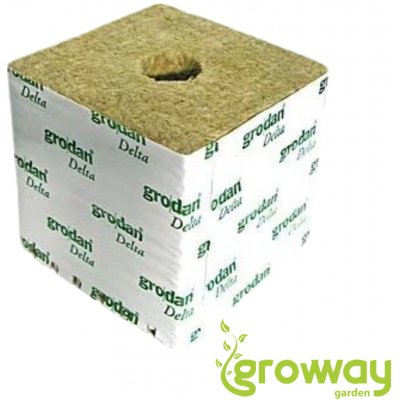 Grodan pěstební kostka malá 75x75x65 mm, s malou dírou 384 ks box – Hledejceny.cz