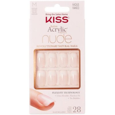 Kiss Salon Acrylic French Nude 64268 28 ks/bal. – Sleviste.cz