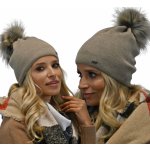 Fashionweek dámská zimní čepice s bambulí ZIZI15/A13 Capuccino – Hledejceny.cz