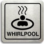 Accept Piktogram "whirlpool II" (80 × 80 mm) (stříbrná tabulka - černý tisk) – Zbozi.Blesk.cz