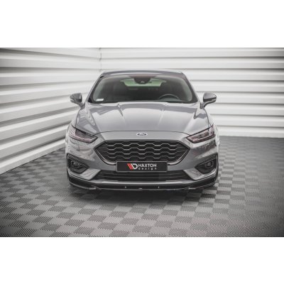 Maxton Design spoiler pod přední nárazník ver.2 pro Ford Mondeo ST-Line Mk5/Facelift, černý lesklý plast ABS