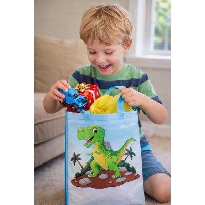wiky Dárková taška DINOSAUŘI netkaná textilie assort 27x29x12cm – Zboží Živě