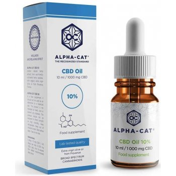 Alpha-CAT CBD Konopný olej 1000 mg 10 ml