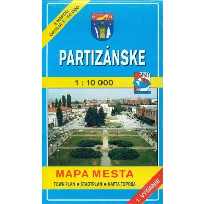 Partizánske Mapa mesta Town plan Stadtplan Plan miasta Várostérkép – Hledejceny.cz